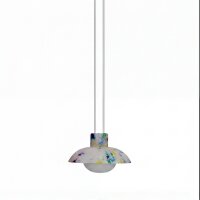 LED Akku H&auml;ngelampe dimmbar Bunt IP54 3000K &Oslash;20cm rund
