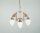 Kronleuchter Messing Opal Glas E27 L:60 cm wohnlich