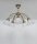 Deckenlampe Messing Glas Wei&szlig; E27 L:72 cm stilvoll