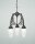 Kronleuchter Antik Messing Glas Wei&szlig; E27 L:42 cm edel