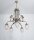 Kronleuchter Messing Glas Wei&szlig; Matt E27 76 cm blendarm