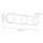 Wandlampe LED 59,1 cm breit Metall Glas Alabaster 2830 K