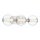 LED Wandlampe Badezimmer B: 63,1 cm Chrom IP44 Glas Metall
