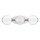 LED Wandlampe Badezimmer B: 63,1 cm Chrom IP44 Glas Metall