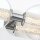 LED Wandlampe Badezimmer B: 63,1 cm Chrom IP44 Glas Metall