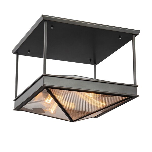 Deckenlampe in Bronze Antik B: 48,3 cm Art Déco ALVIAN