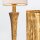 Wandlampe Metall Stoff 45,7 cm hoch 2x E14 Blattgold Weiß