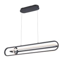 LED H&auml;ngelampe Modern B: 107,1 cm Schwarz 3000 K Metall