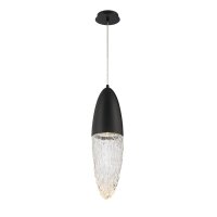 Hängelampe Metall Glas B: 16,5 cm inkl. GU10 LED...