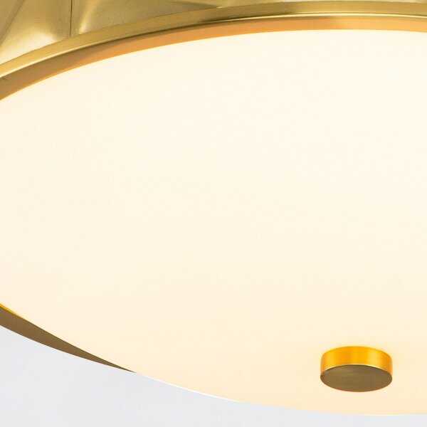 Deckenlampe Bad Metall Glas Ø 44,5 cm rund IP44 E27 Modern