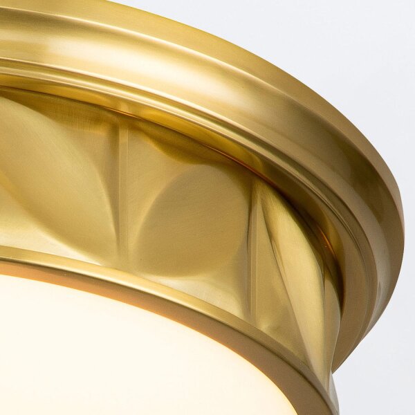 Deckenlampe Bad Metall Glas Ø 44,5 cm rund IP44 E27 Modern