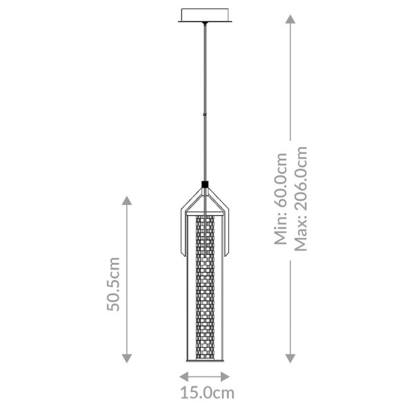 Hängelampe LED Metall Glas in Chrom B: 15 cm schmal