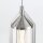 Hängelampe LED Metall Glas in Chrom B: 15 cm schmal