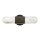 LED Wandlampe Bad IP44 3000 K 1530 lm H: 40,6 cm Schwarz Weiß