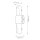 LED Wandlampe Bad IP44 3000 K 1530 lm H: 40,6 cm Schwarz Weiß