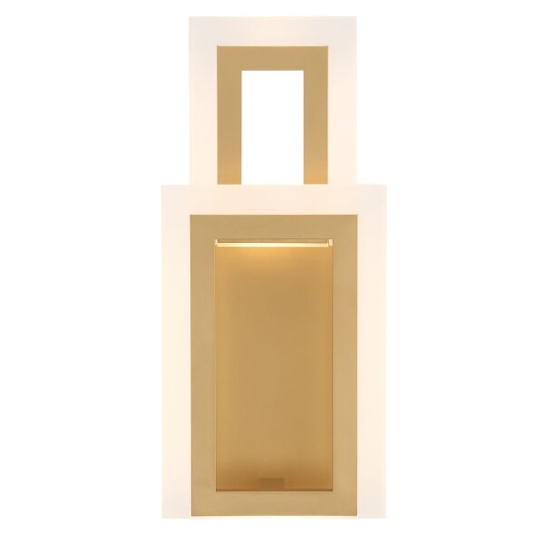 LED Wandleuchte Metall H: 40,6 cm Modern 3000 K 802 lm in Gold
