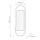 Wandleuchte LED H: 42,2 cm Metall Glas in Nickel poliert