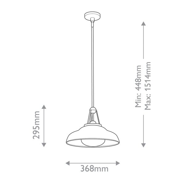 Hängelampe Bronze antik Ø 36,8 cm Metall Glas E27 Industrial