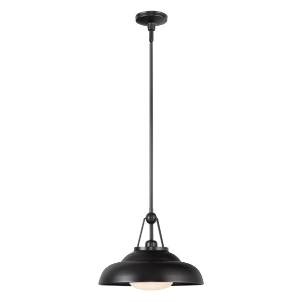 Hängelampe Bronze antik Ø 36,8 cm Metall Glas E27 Industrial