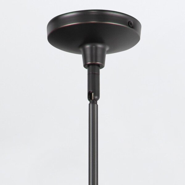 Hängelampe Bronze antik Ø 36,8 cm Metall Glas E27 Industrial