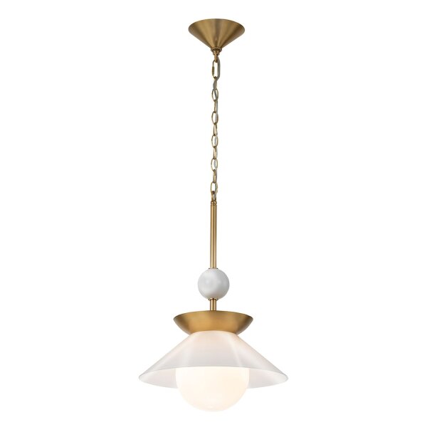 Hängelampe Metall Glas Ø 36,6 cm H: max. 162,9 cm E27