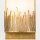 Wandlampe in Gold H: 25,4 cm klein IP44 Metall Glas Bad