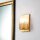 Wandlampe in Gold H: 25,4 cm klein IP44 Metall Glas Bad