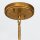 Pendelleuchte rund Ø 38,1 cm Metall Glas 3x E27 in Blattgold