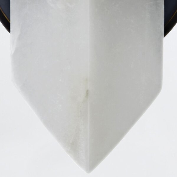 Wandlampe Alabaster Metall H: 38,1 cm Vintage E27