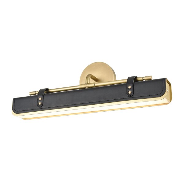 LED Bilderlampe schwenkbar B: 50,2 cm Metall Kunstleder