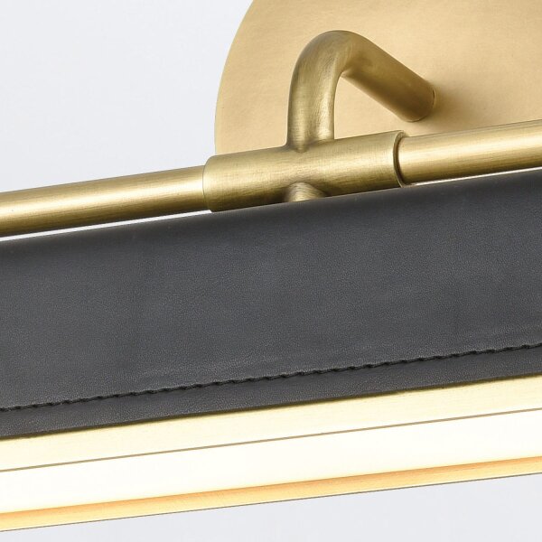 LED Bilderlampe schwenkbar B: 50,2 cm Metall Kunstleder