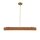 LED Pendelleuchte Balken B: 80 cm Metall Kunstleder 2620K