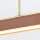LED Pendelleuchte Balken B: 80 cm Metall Kunstleder 2620K