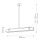 LED Pendelleuchte Balken B: 80 cm Metall Kunstleder 2620K
