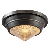 Deckenleuchte rund D: 25,7 cm Metall Glas E14 Art...