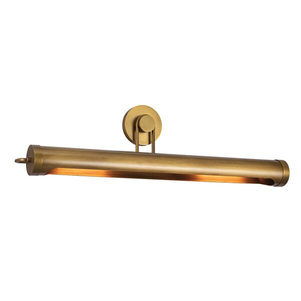Bilderleuchte groß B: 81,3 cm Metall in Messing Antik 2x E27