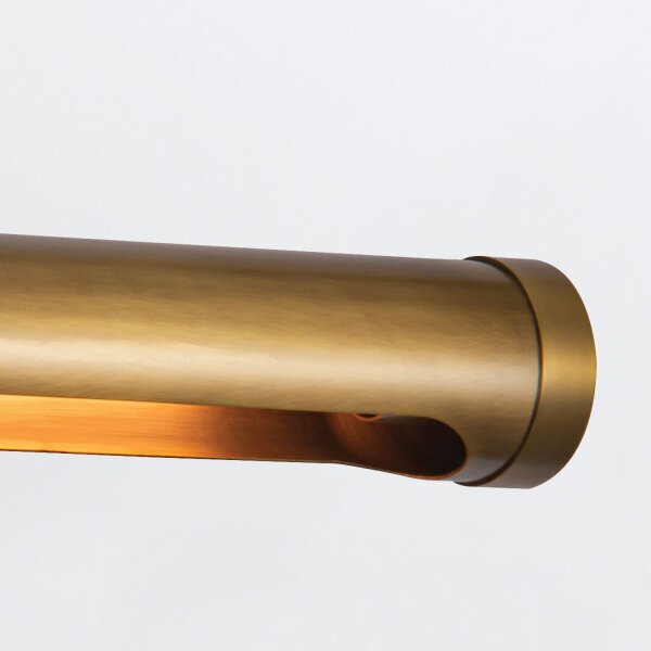 Bilderleuchte groß B: 81,3 cm Metall in Messing Antik 2x E27