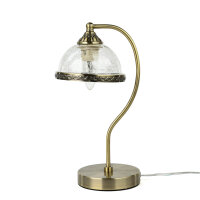 Tischlampe Metall Glas Jugendstil elegant LOUIS
