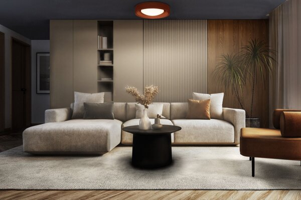 LED Deckenleuchte Click-DIM Braun Beton 3000K OSRAM