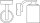 Wandlampe Metall Glas Holzoptik IP43 E27 H:21 cm OSRAM