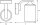 Wandlampe Metall Glas Holzoptik IP43 E27 H:21 cm OSRAM