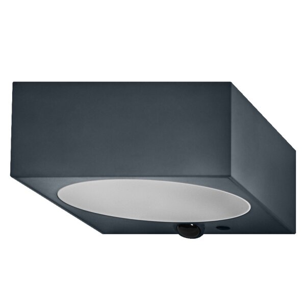 LED Solar Wandlampe Sensor dimmbar Metall 3000 K IP65