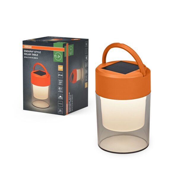 LED Solar Tischlampe dimmbar Orange 3000 K IP44 OSRAM