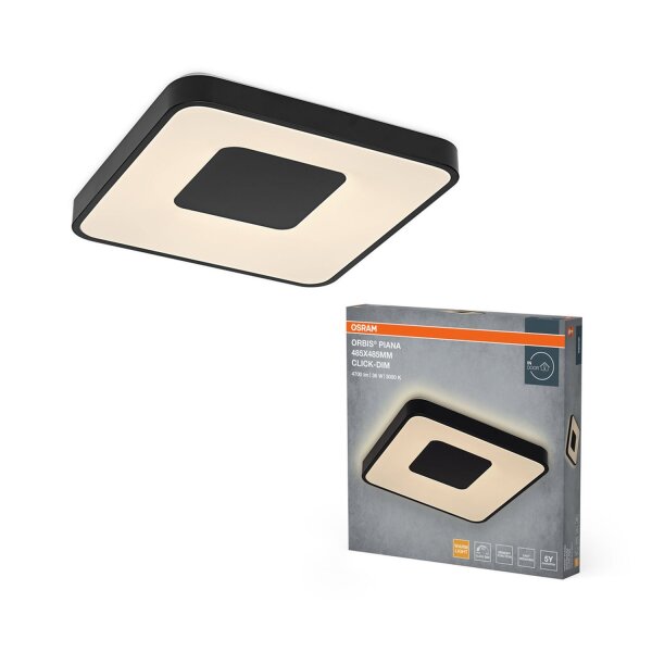 LED Deckenlampe Click-DIM Schwarz 3000K L48,5cm OSRAM