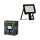 LED Spot Sensor schwenkbar Schwarz Alu 3000K IP65 OSRAM