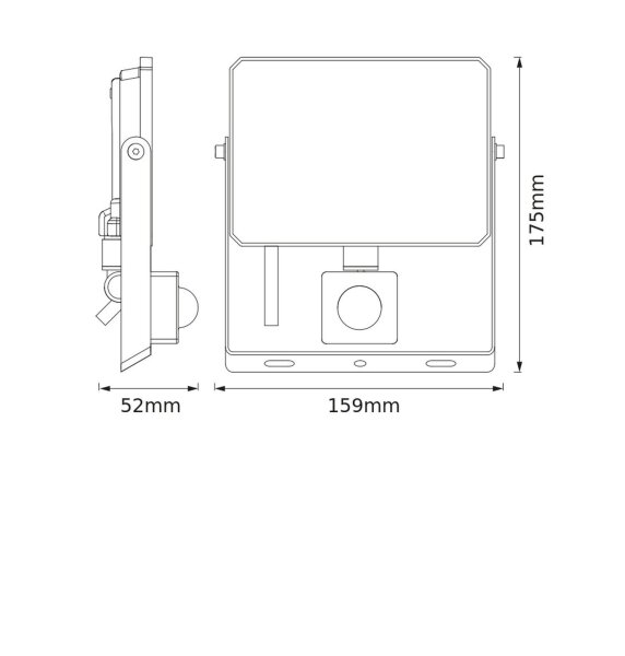 LED Außenstrahler schwenkbar 4000K Aluminium IP65 OSRAM