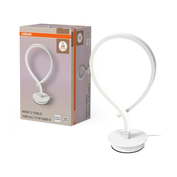 LED Tischleuchte Weiß Metall 4000 K H:33,5 cm OSRAM