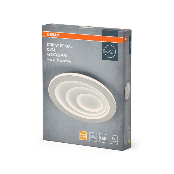 LED Deckenleuchte Weiß Metall 3000K L:48,5cm OSRAM