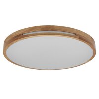 LED Deckenlampe Click-DIM Holz 3000K Ø30cm blendarm