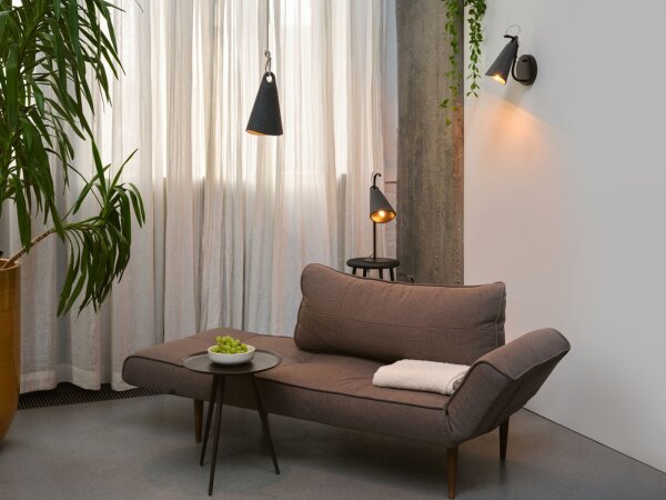 Wandlampe verstellbar Schwarz H:24,5 cm E27 Schalter